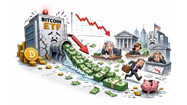 Les ETF Bitcoin ont perdu 2,5 milliards de dollars depuis le début…