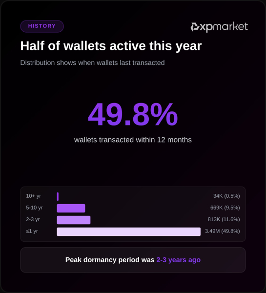 Activité du portefeuille XRP Ledger XPMarket