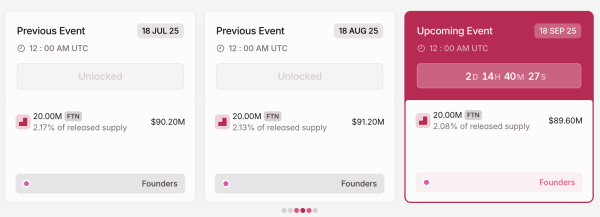 Jetons FTN débloqués en septembre